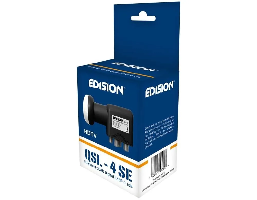 Edision QSL4 SE LNB quad 4 uscite 0,1dB Full HD
