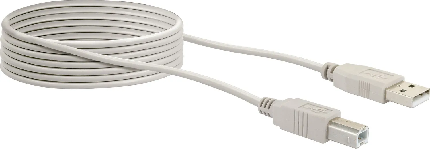 Schwaiger Cavo USB 2.0 A-B 3 m per Stampante Grigio
