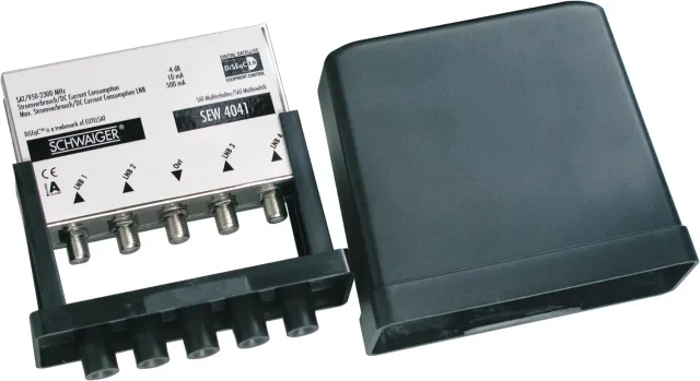 Schwaiger Commutatore DiSEqC 2.0 Switch 4x1 SAT
