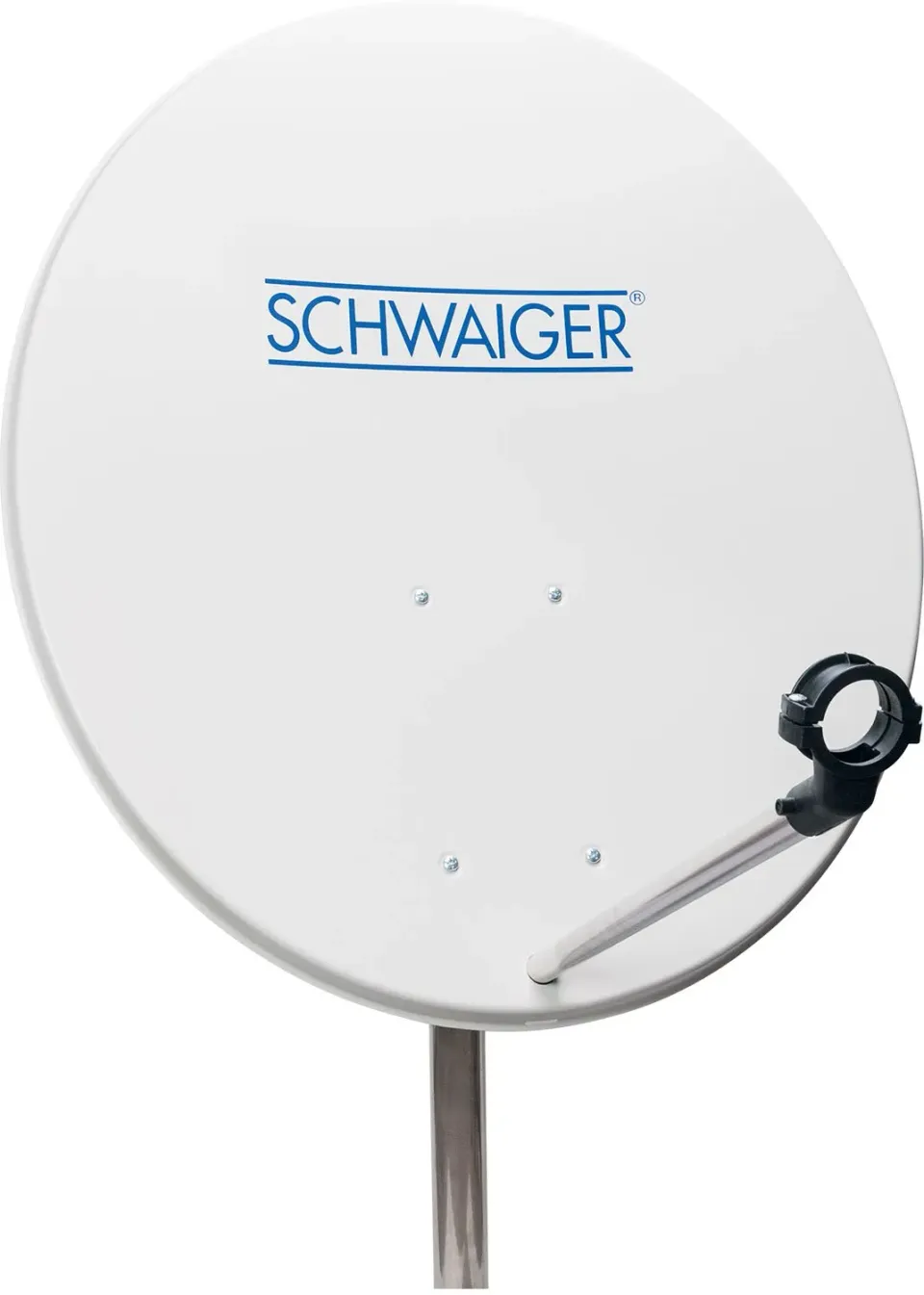 Schwaiger Antenna Parabolica Offset Acciaio 72 cm Grigia