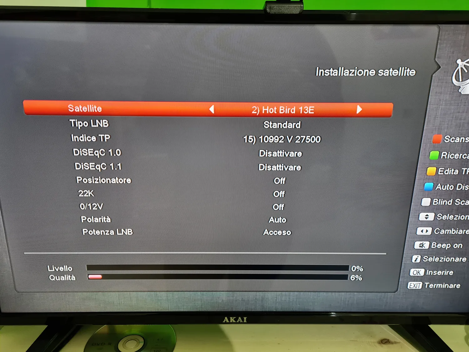 Edision PICCOLLINO S2+T2/C Decoder Combo Full HD HEVC