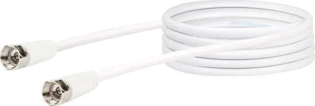 Schwaiger Cavo SAT 75 dB F-F 1,5 m Bianco