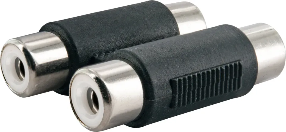 Schwaiger Adattatore Audio 2x Cinch Nero stereo