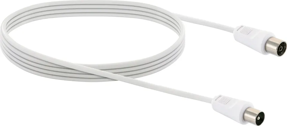 Schwaiger Cavo Antenna TV 3 m Bianco IEC Maschio Femmina