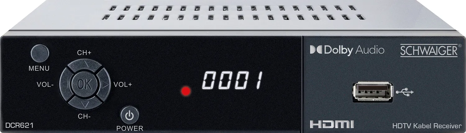 SCHWAIGER receiver DVB-C HD FTA cavo Full HD