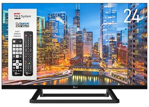TELE System TS24 LS14 TV 24 pollici DVB-T2/S2 tivùsat