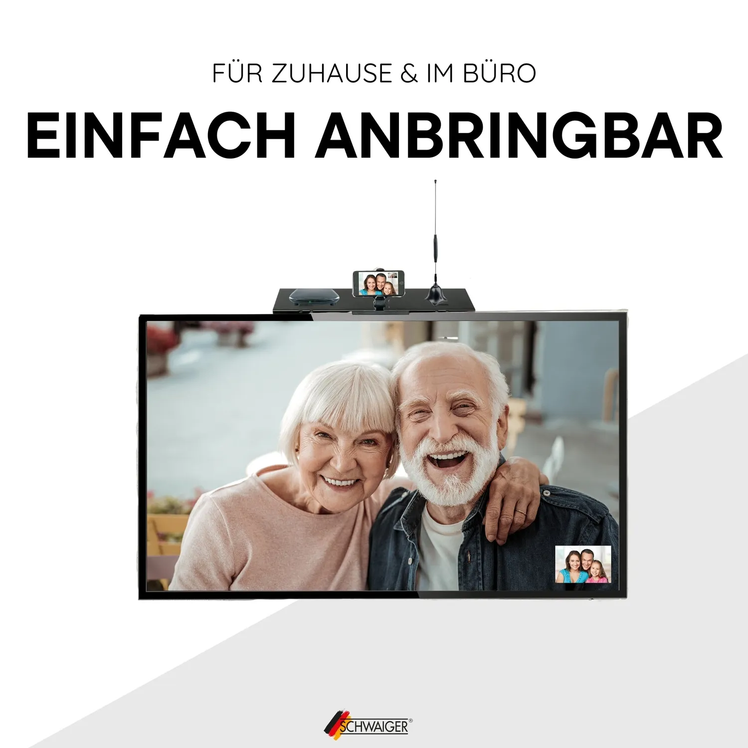 SCHWAIGER Mensola TV Topper 45 cm Portata 9 kg