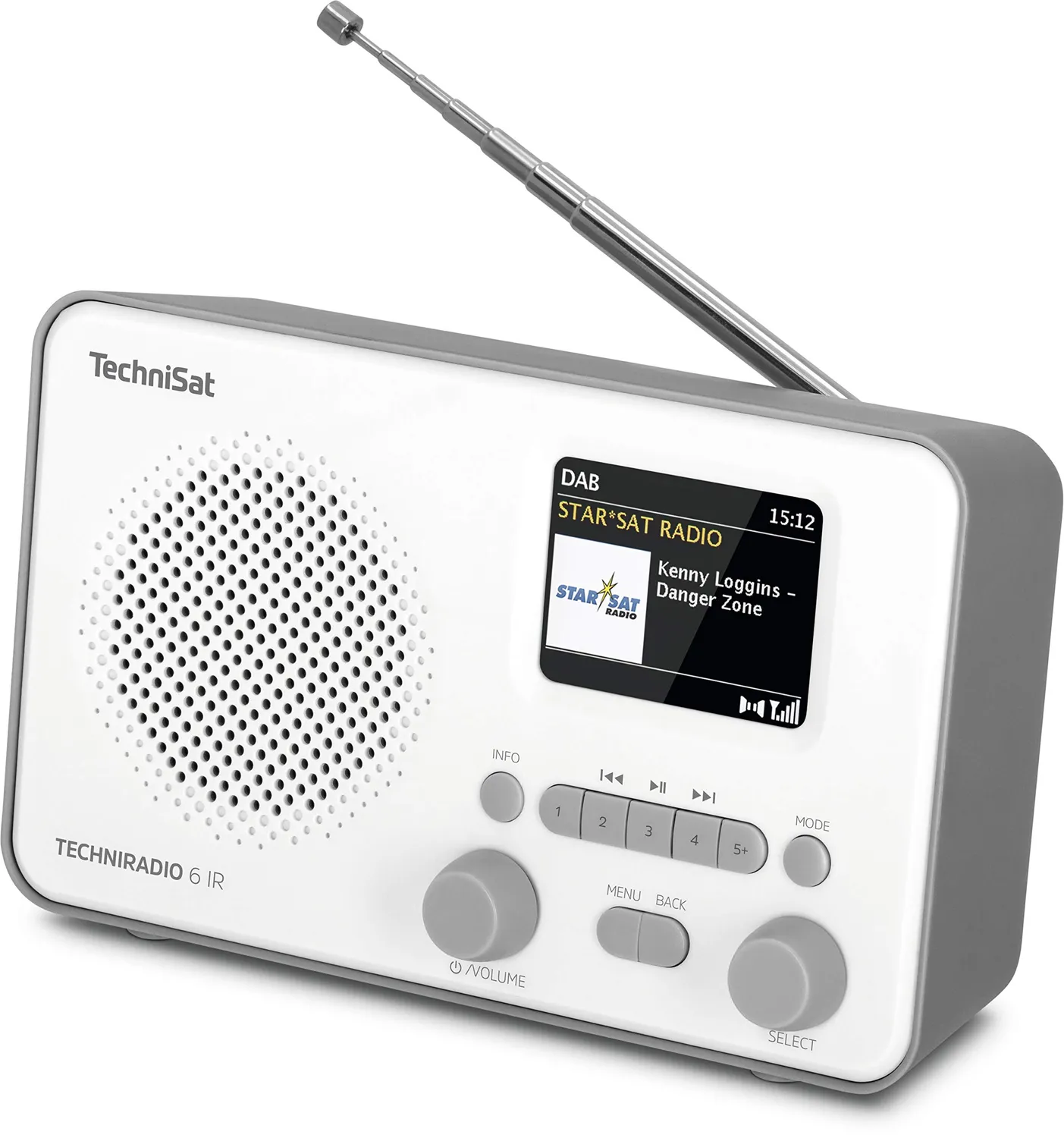 TechniSat TechniRadio 6 IR radio internet DAB+ grigio bianco