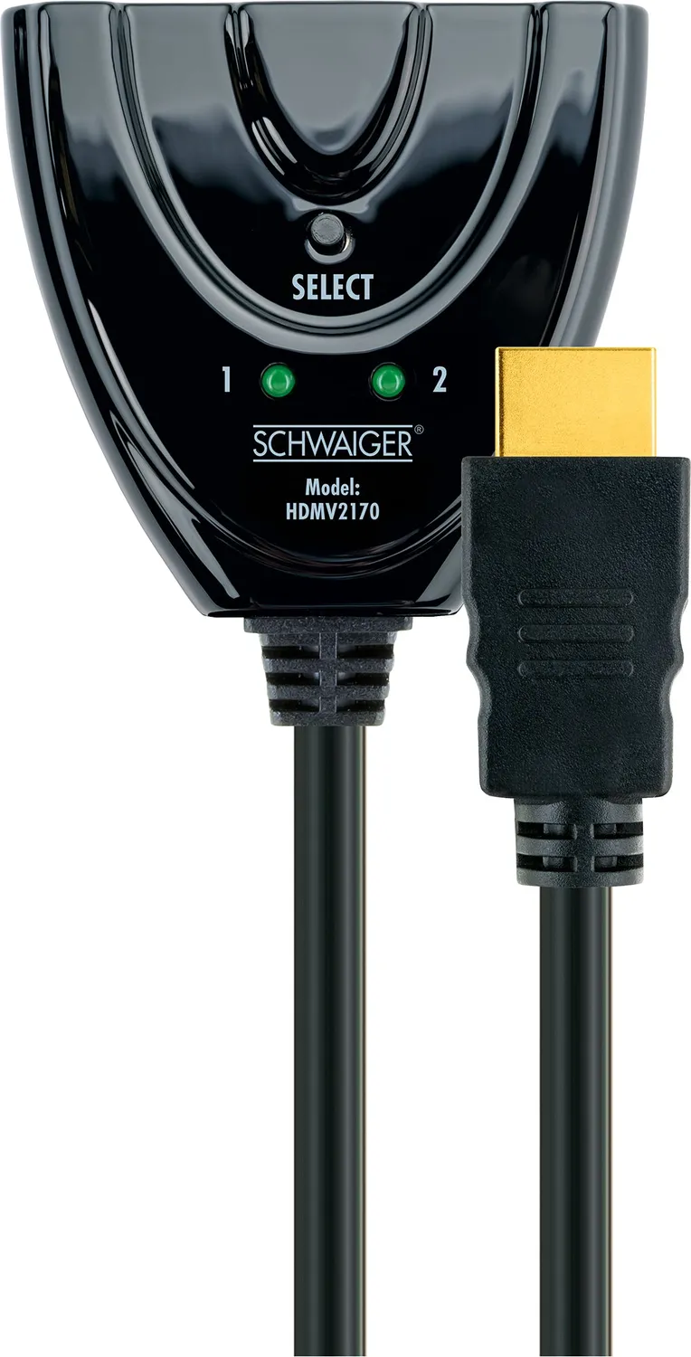 Schwaiger switch HDMI 2 in 1 out adattatore 4K