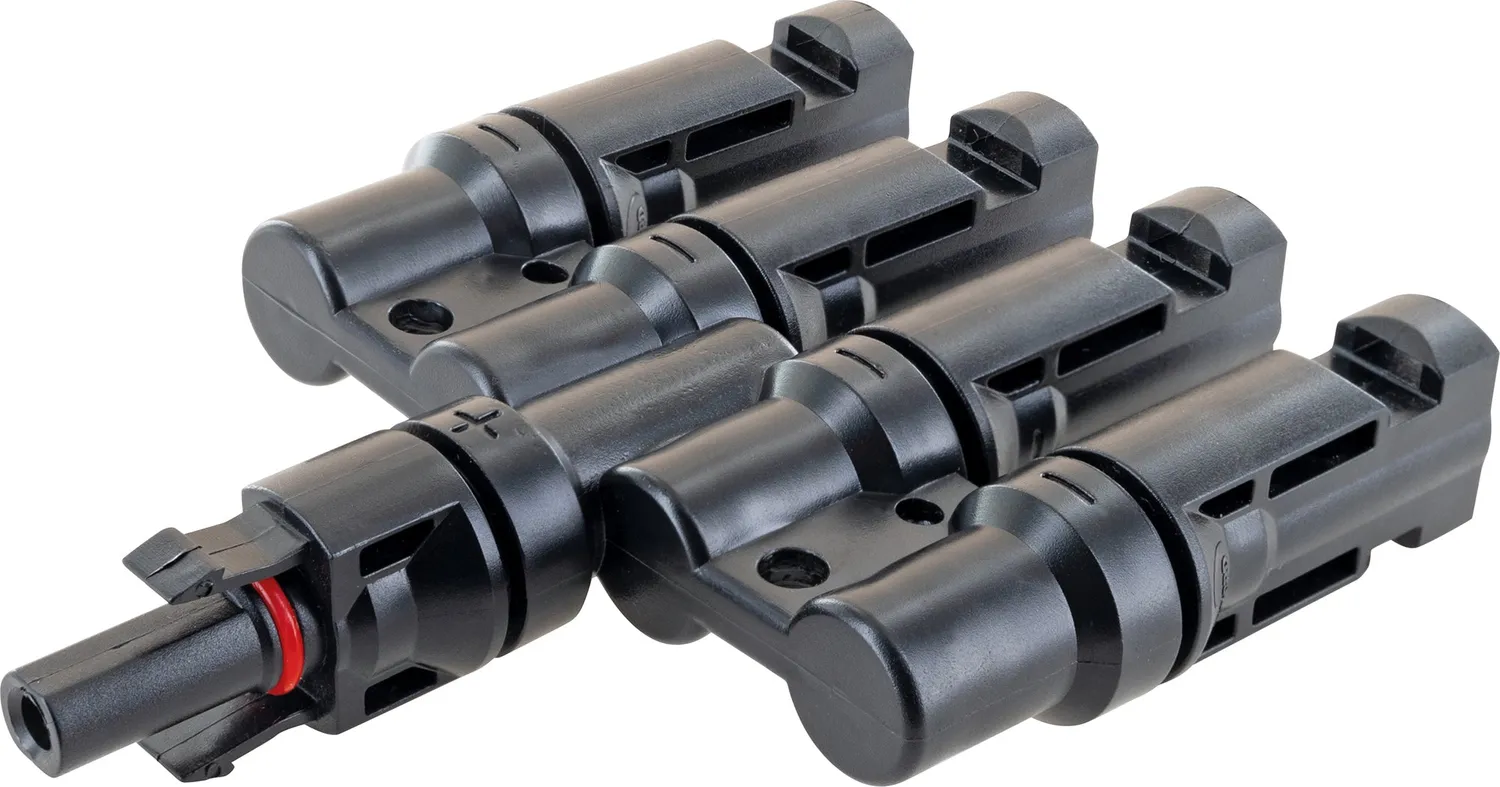 Schwaiger Adattatore Solare 4in1 IP67 Nero 2 Pezzi