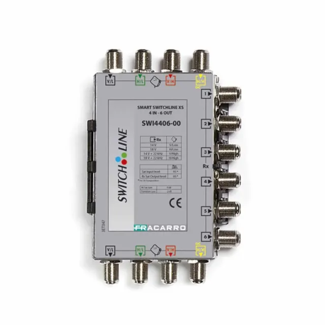 Fracarro SWI4406-00 multiswitch cascata 4 ingressi 6 uscite