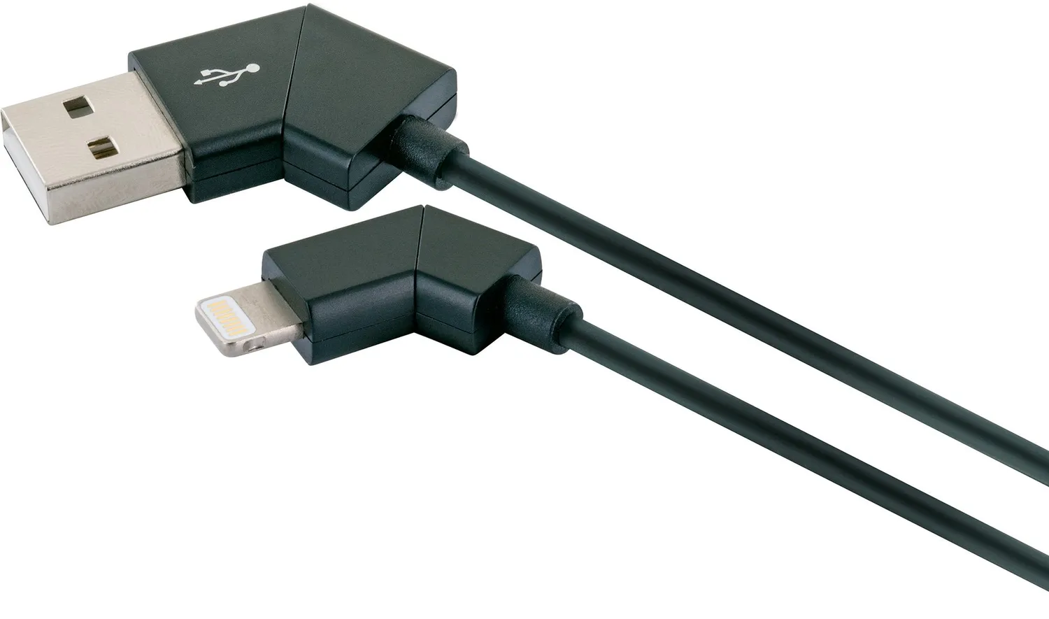 Schwaiger Cavo Lightning Sync 1,2 m nero con spinotti orientabili