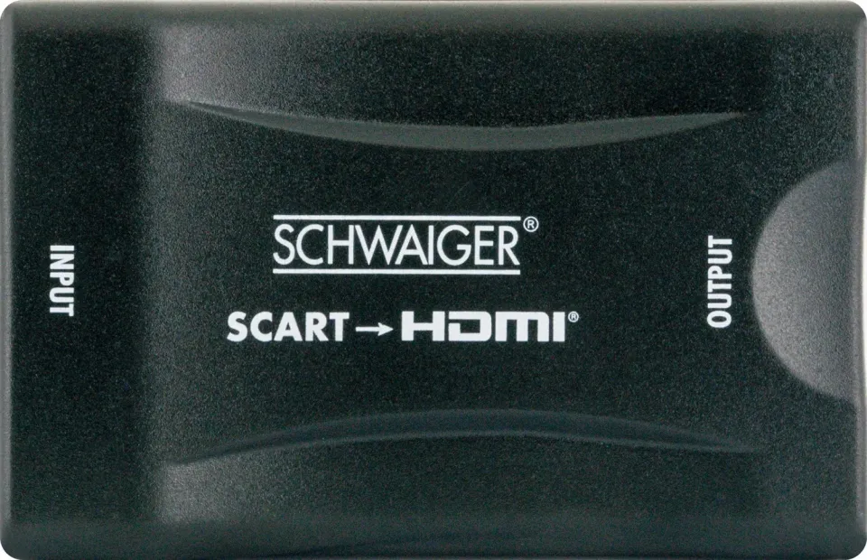 Schwaiger Convertitore SCART-HDMI Full HD 1080p nero