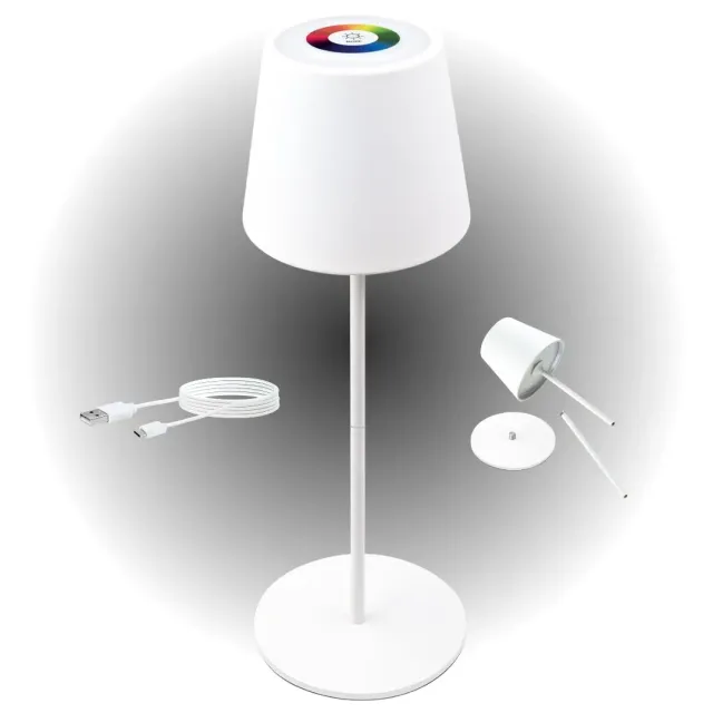 Schwaiger lampada da tavolo divisibile touch antracite LED