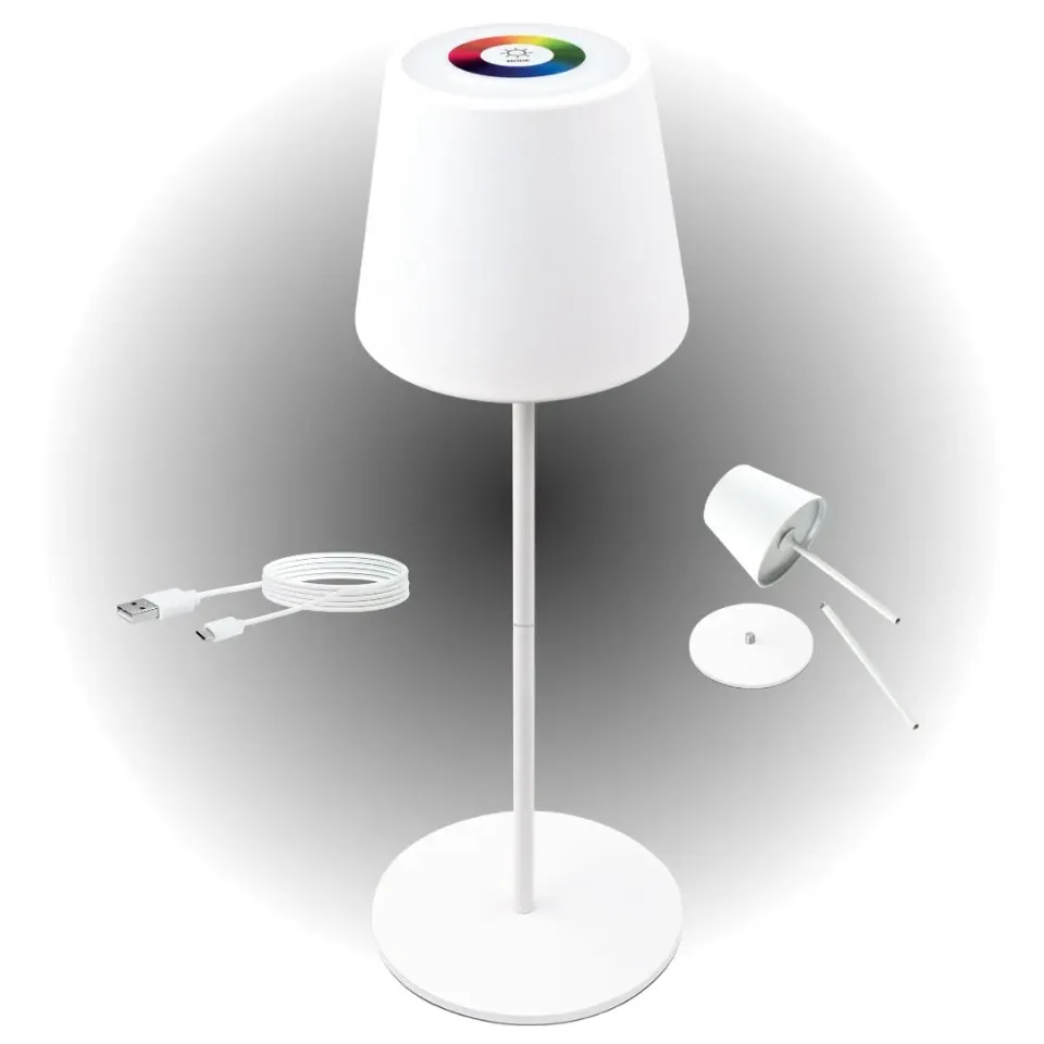 Schwaiger lampada da tavolo divisibile touch antracite LED