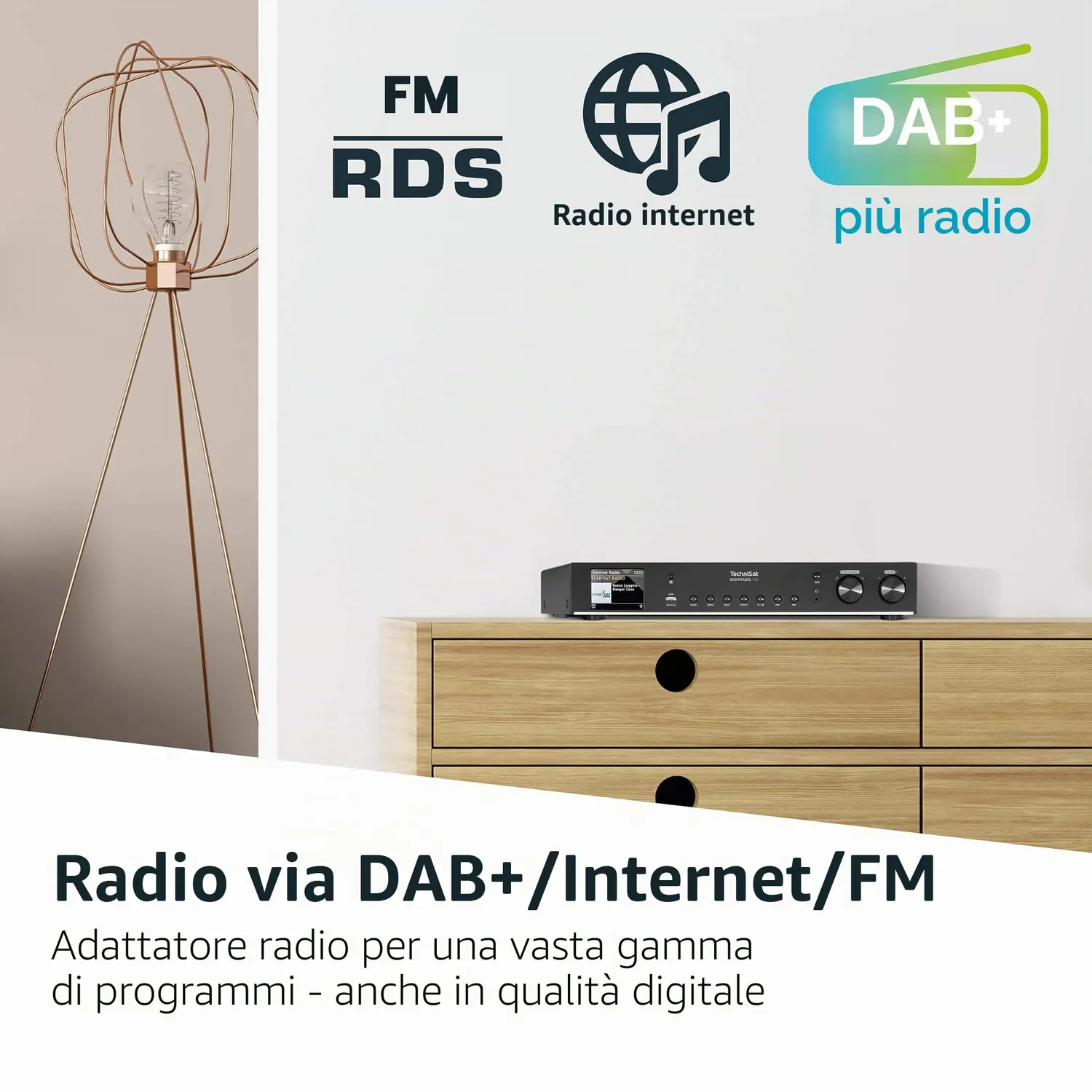 TechniSat DIGITRADIO 143 CD sintonizzatore HiFi nero