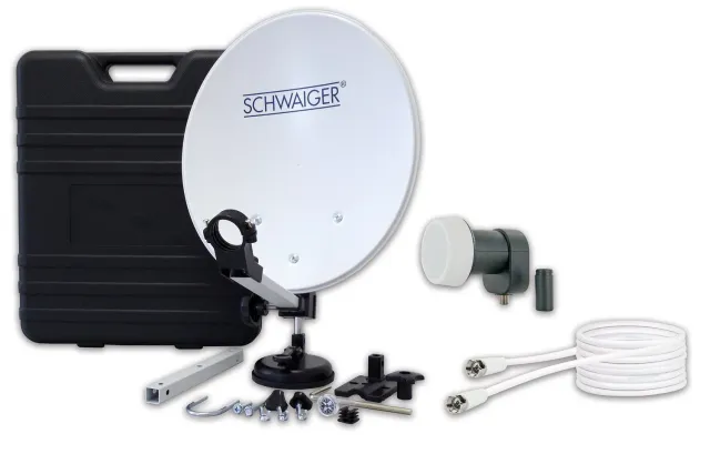 Schwaiger Kit SAT Camping 35 cm Valigia per TV SAT