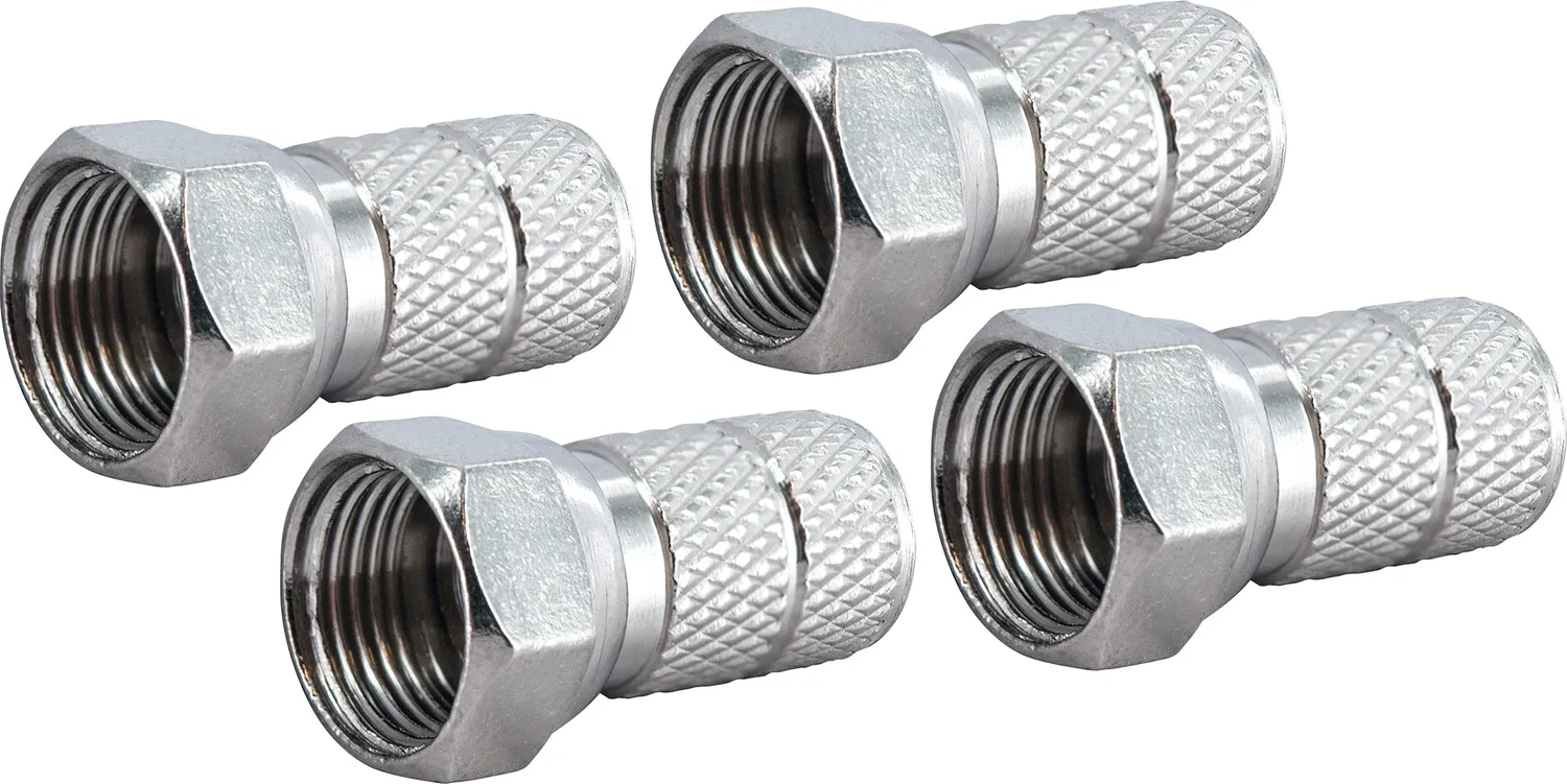 Schwaiger set connettori F avvitabili 6,5 mm