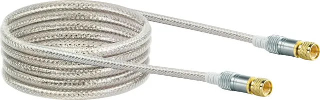 Schwaiger Cavo SAT 3 m 110 dB con F dorati argento