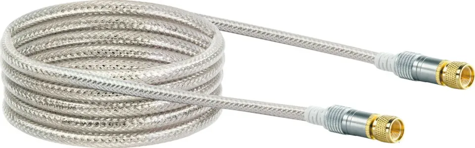 Schwaiger Cavo SAT 3 m 110 dB con F dorati argento