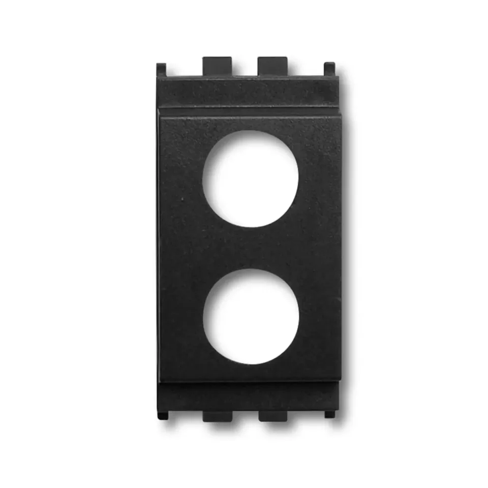 Fracarro VI-ID2 adattatore Idea nero 2 fori prese PDM