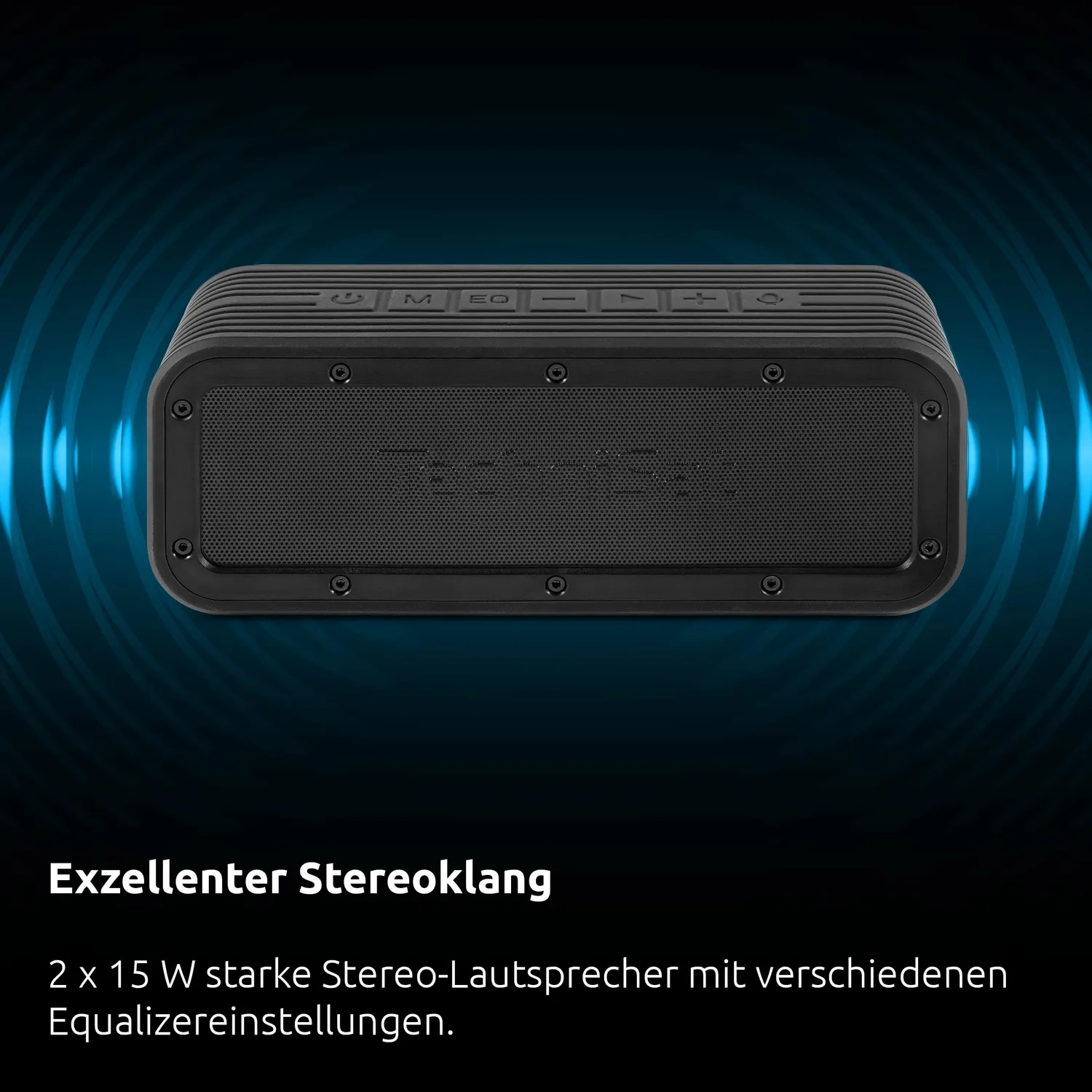TechniSat BluSpeaker OD TWS altoparlante Bluetooth nero 30W