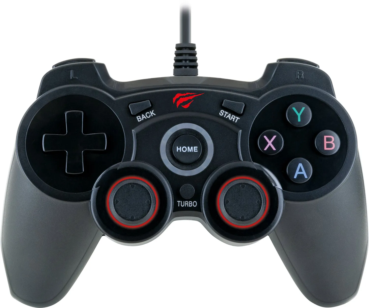 Schwaiger controller gaming USB PC PS3 Android nero
