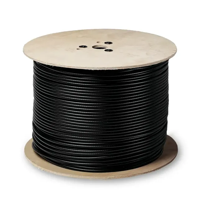 Fracarro CAT6 cavo rete esterno 500 m PE nero