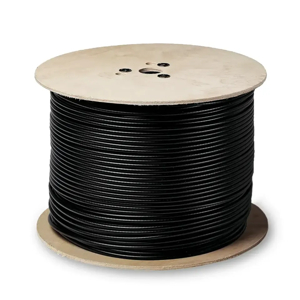 Fracarro CAT6 cavo rete esterno 500 m PE nero