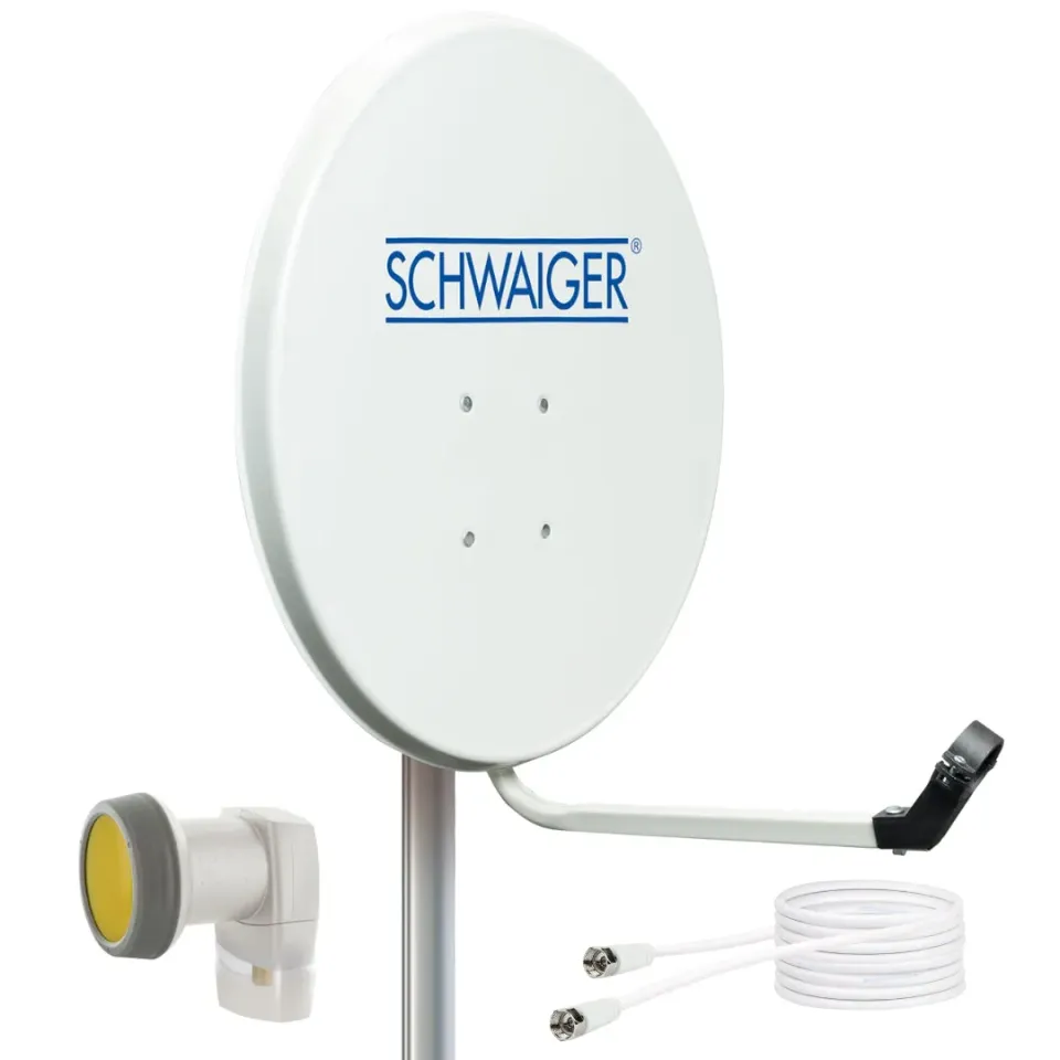 Schwaiger kit parabola 55 cm LNB singolo cavo 10 m