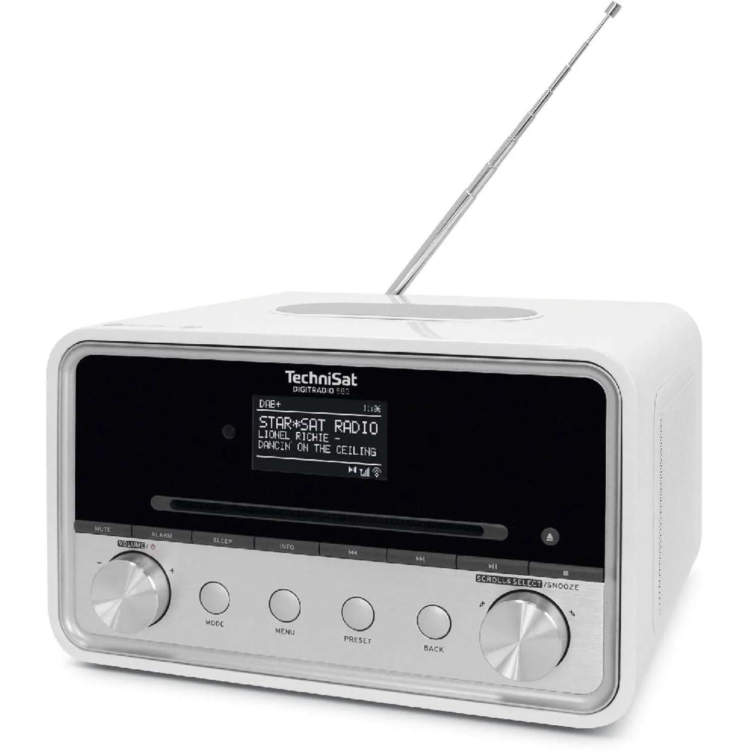 TechniSat DIGITRADIO 585 Radio ibrida bianco CD Qi Alexa