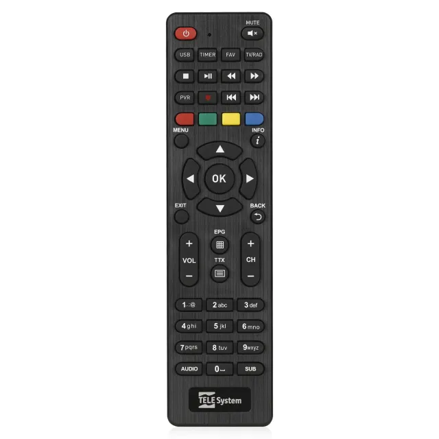 TELE System Telecomando Originale TS6822 FACILE/01 T2HEVC