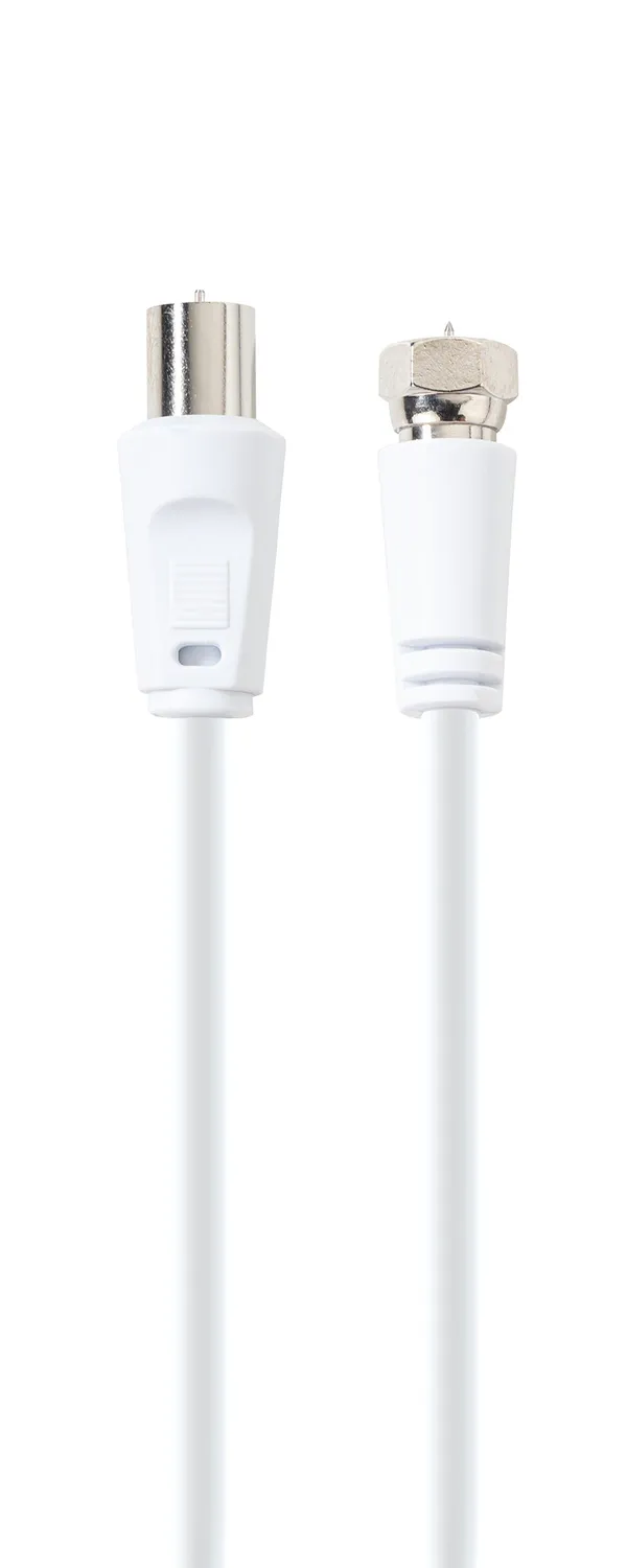 SCHWAIGER Cavo Antenna SAT 1,5m Bianco 75dB F-IEC