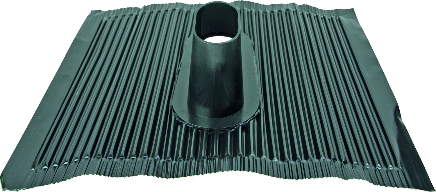 Schwaiger Cuffia Tetto Alluminio per Palo 60 mm Nera