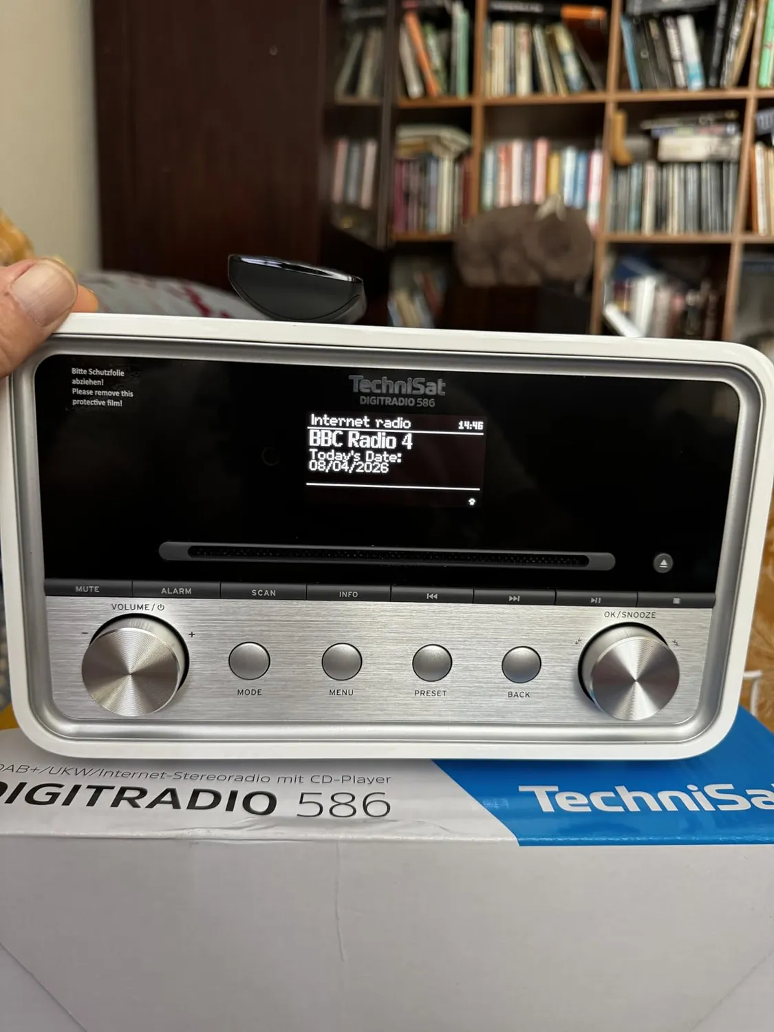 TechniSat DIGITRADIO 586 Radio ibrida argento CD Spotify USB