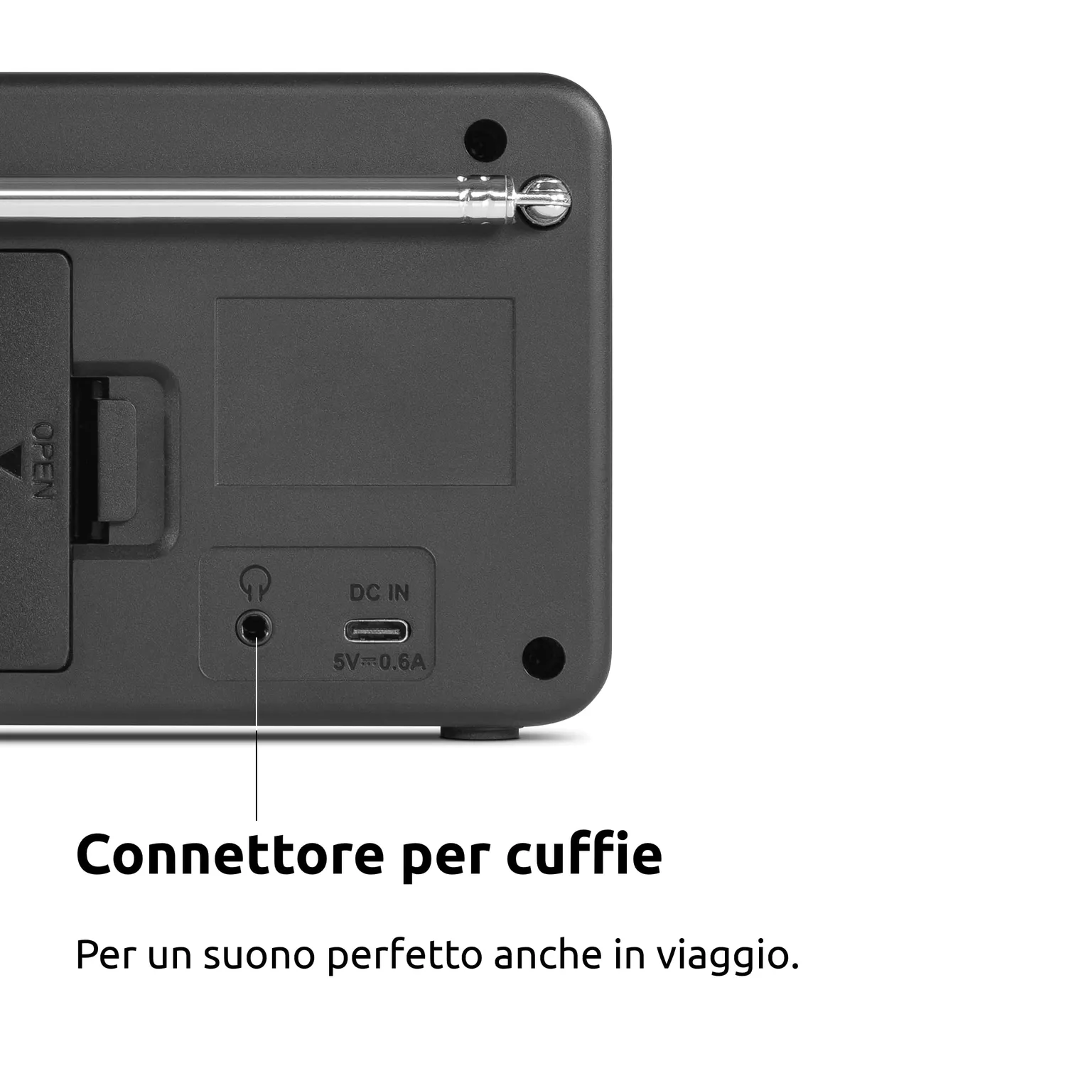TechniSat Viola 200 radio portatile DAB+ nera
