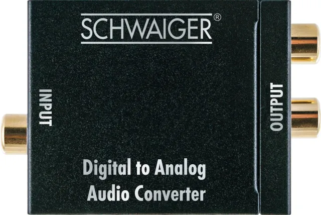 SCHWAIGER Convertitore Digitale Analogico Toslink Coassiale