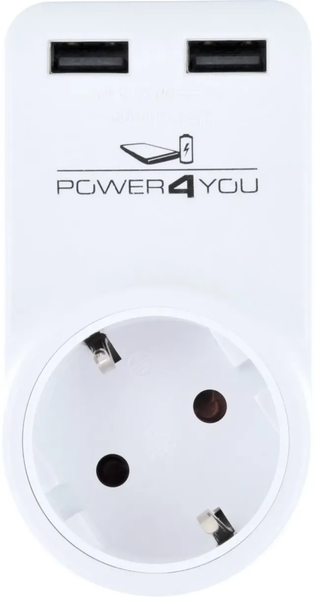 Schwaiger Adattatore Presa LADR360 USB 230V Girevole