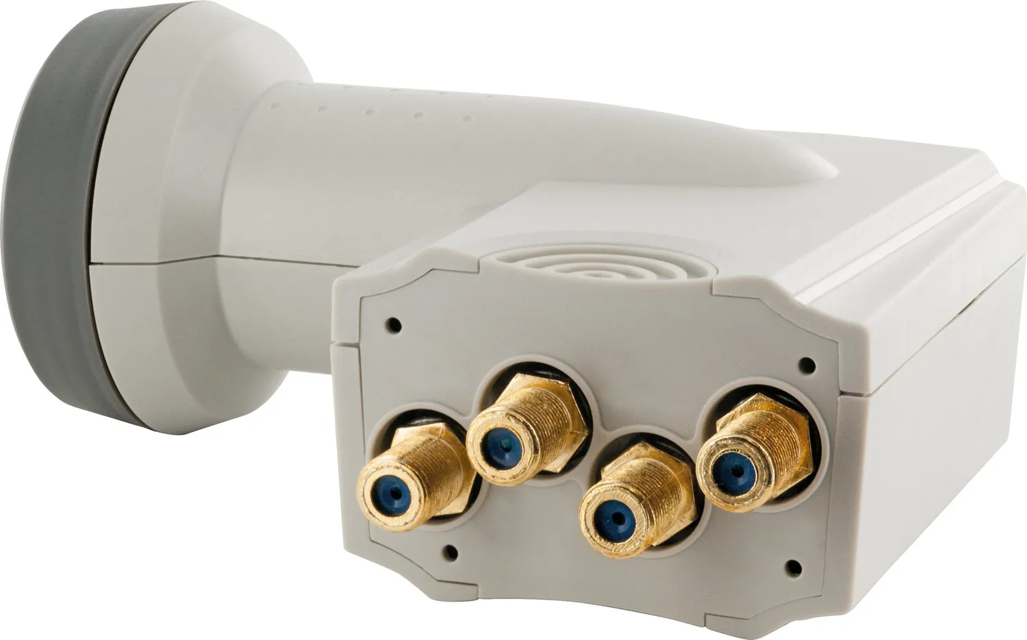 Schwaiger Quad LNB Sun Protect illuminatore 4 uscite grigio