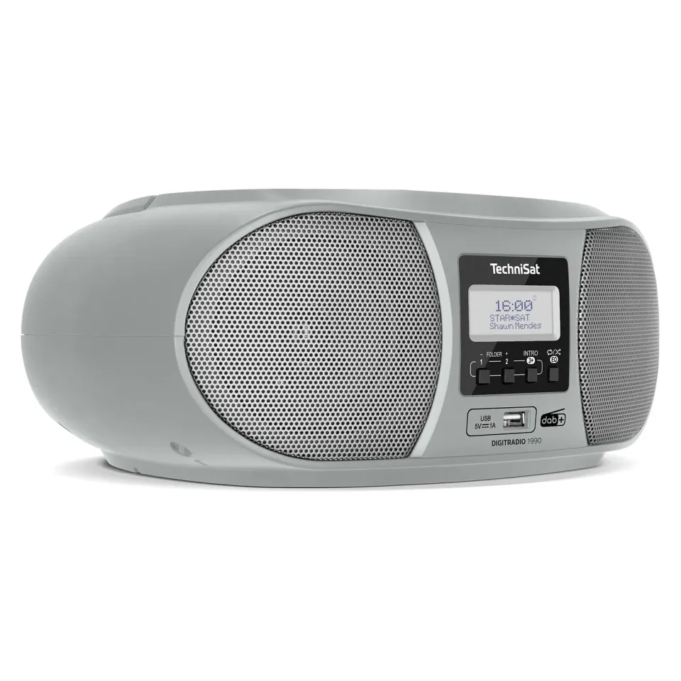 TechniSat DigitRadio 1990 Radio DAB+ Argento CD Bluetooth