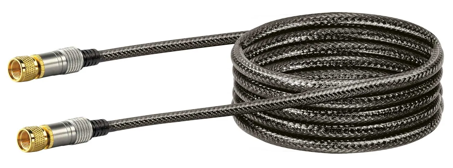 Schwaiger Cavo Sat Antenna F 1,5 m Nero 110 dB Quadrupla