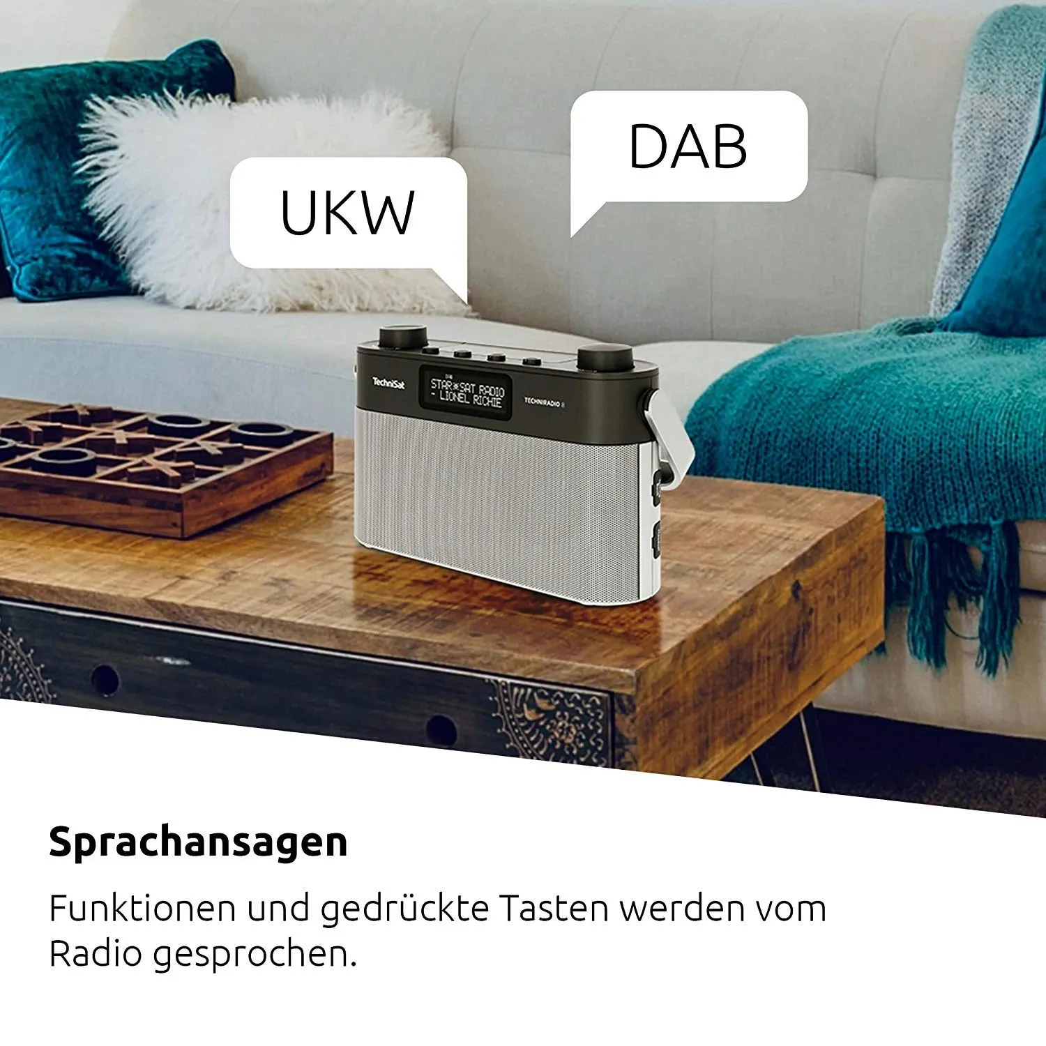 TechniSat TechniRadio 8 Radio DAB+ FM portatile nero