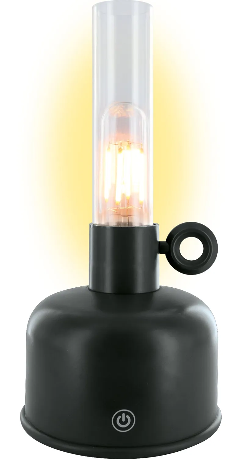 SCHWAIGER Retro lampada candela nera decorativa