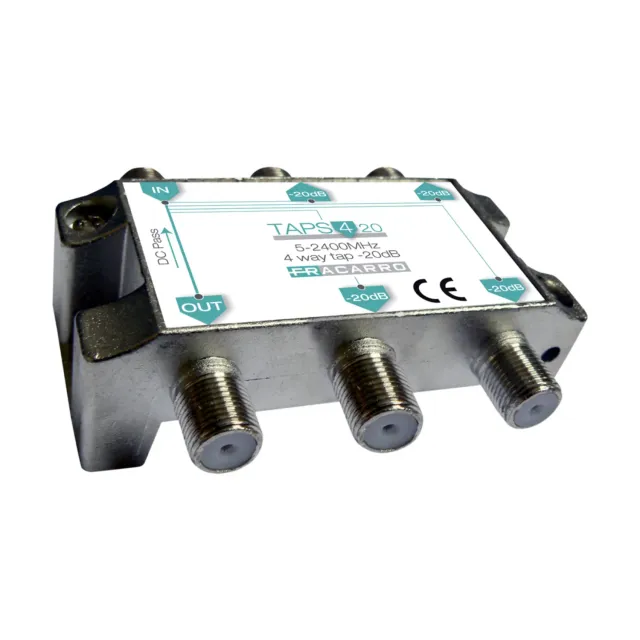 Fracarro TAPS420 derivatore 4 vie 20dB TV-SAT 5-2400MHz