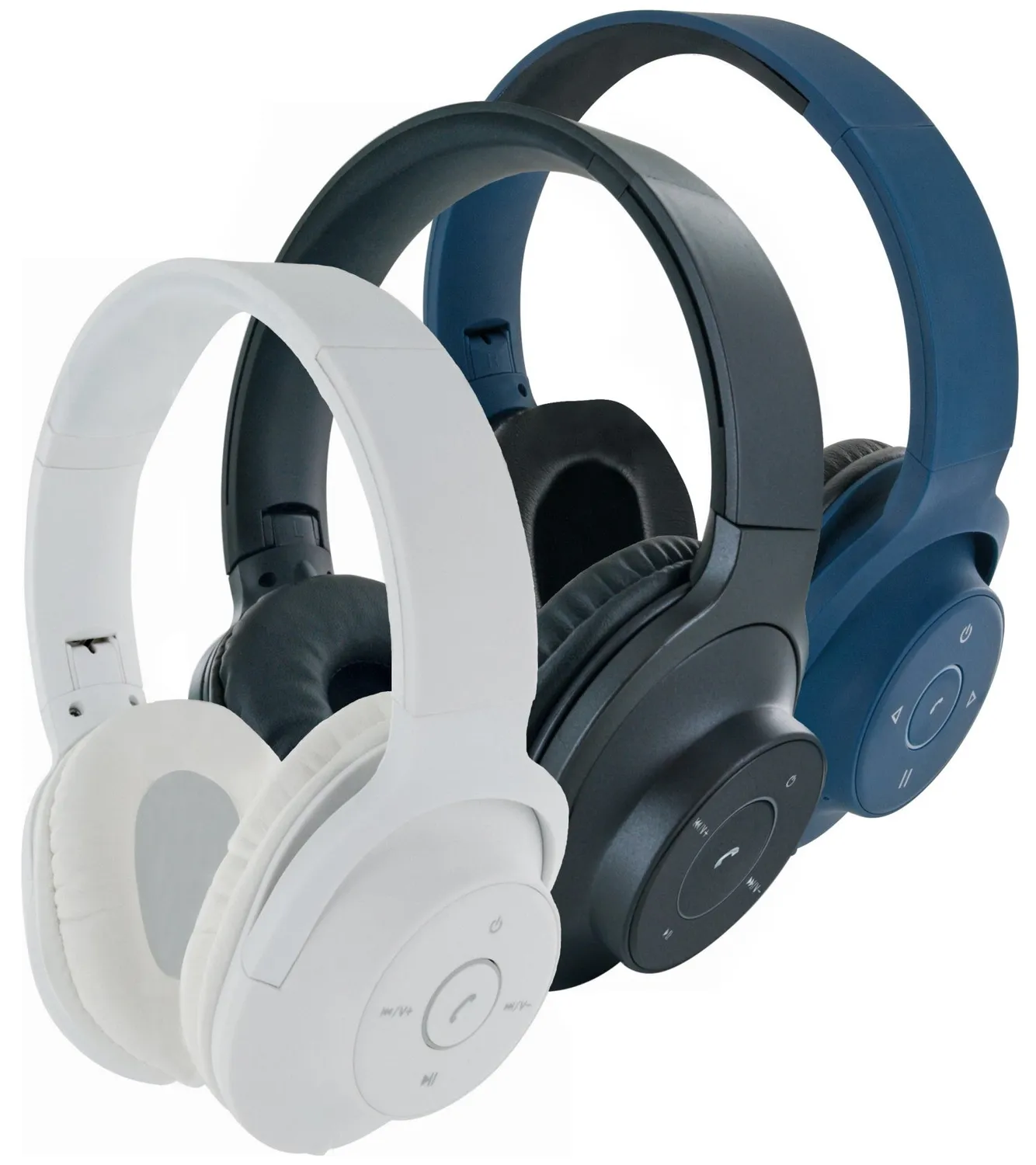 SCHWAIGER Cuffie Bluetooth Archetto Microfono Nere 8h
