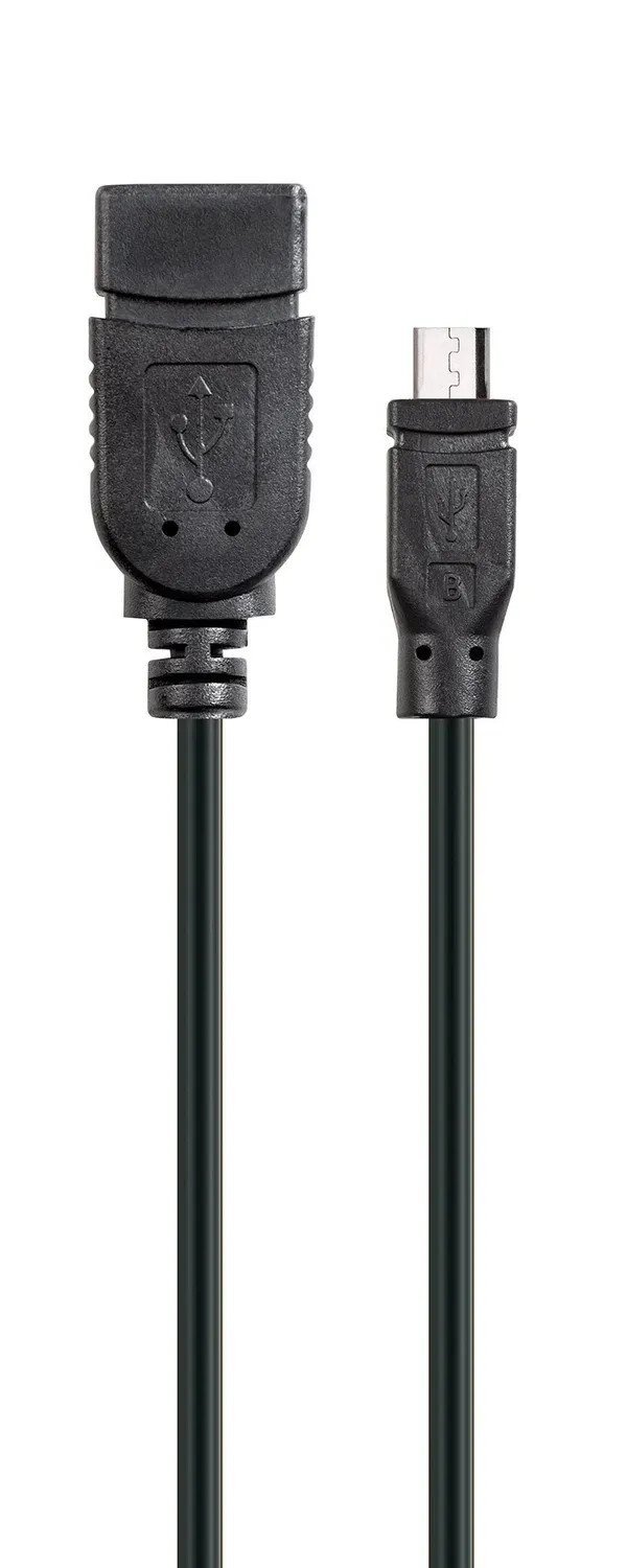 Schwaiger Cavo Adattatore OTG Micro-USB USB-A 0,1 m Nero