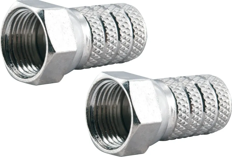 Schwaiger Connettori F a Vite 4 mm 2 Pezzi