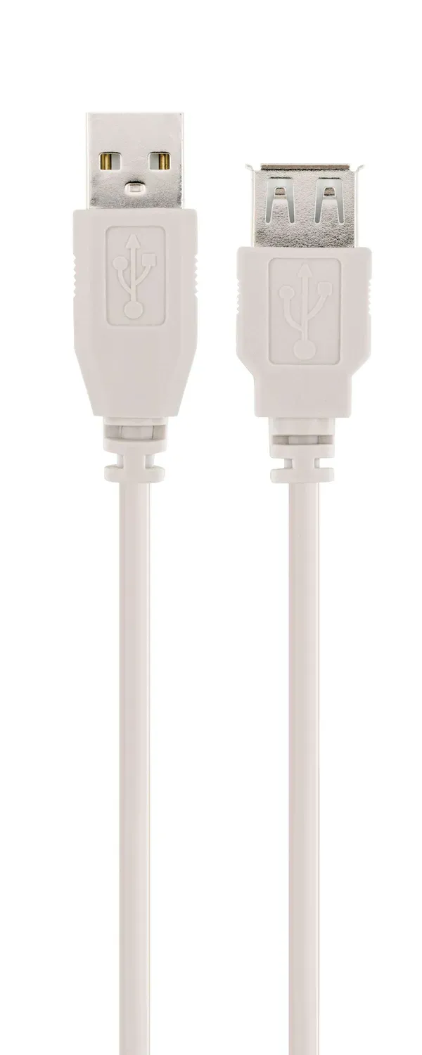 SCHWAIGER Prolunga USB 2.0 da 2 m Grigio Chiaro