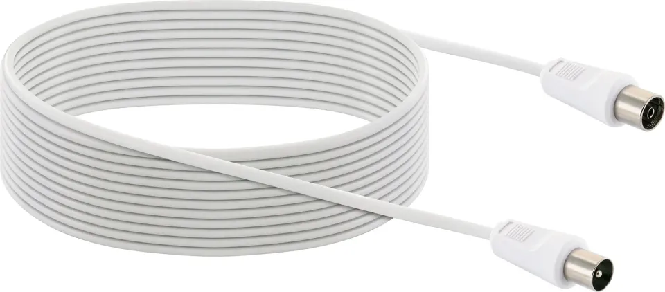 Schwaiger Cavo TV Antenna IEC 10 m Bianco Schermato Classe A+