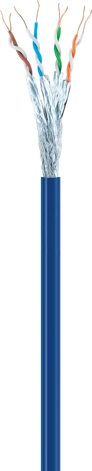 Schwaiger cavo rete CAT8 S/FTP blu 100 m CPR Eca